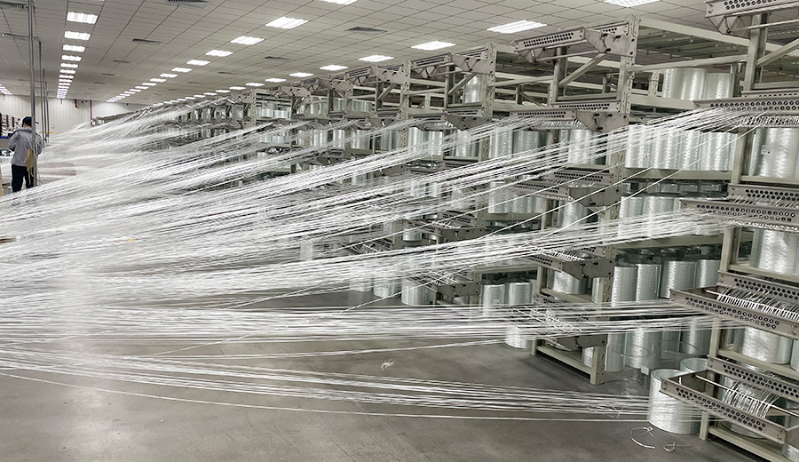 织布纱架客户现场